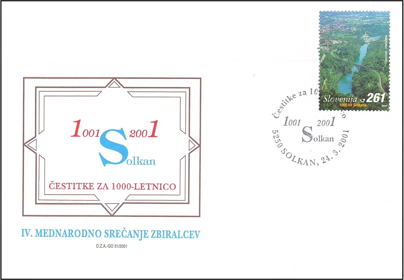 ČESTITKE ZA 1000 - LETNICO 1001 - 2001